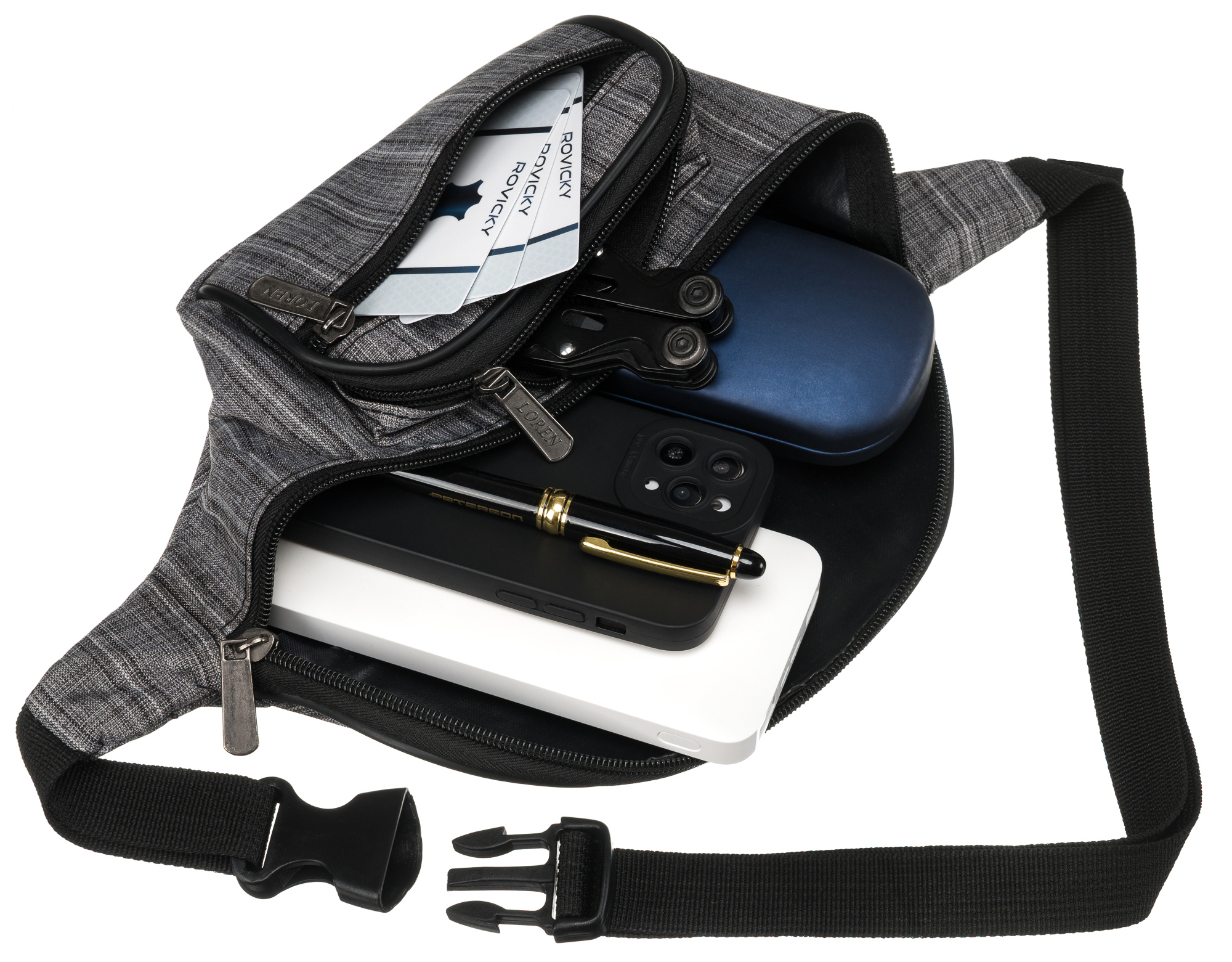 saszetka na pas wb-n-1b-gray