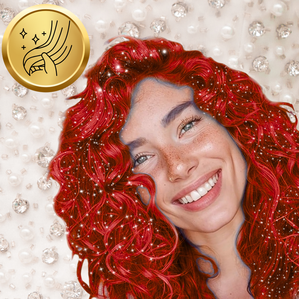 koloryzujący spray do włosów lakier czerwony brokat 250 ml