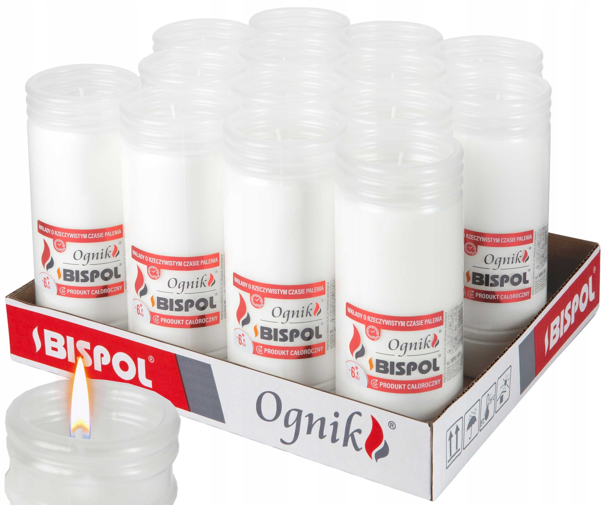 bispol - wkład zalewany ognik wp6 - 14 szt.