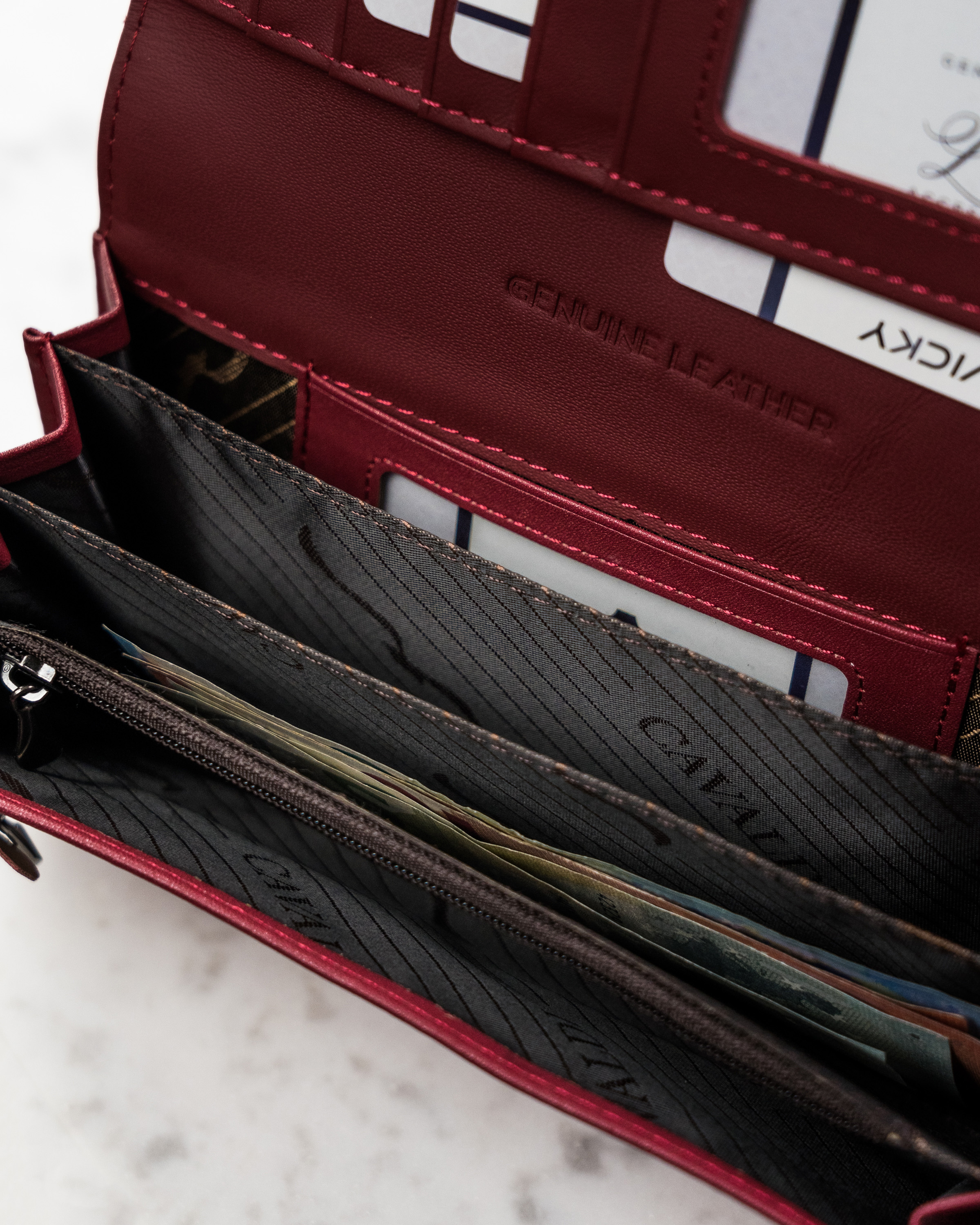 portfel damski skórzany h27-1-sh9-6024 red