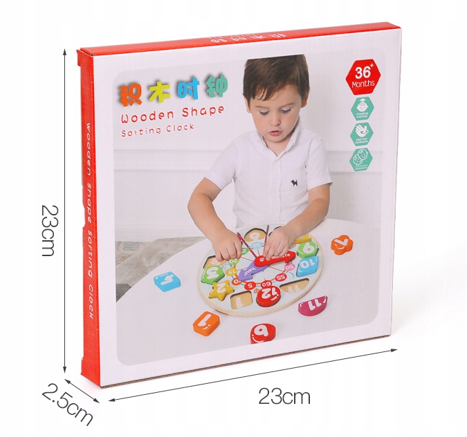 zegar drewniany jhtoy-516