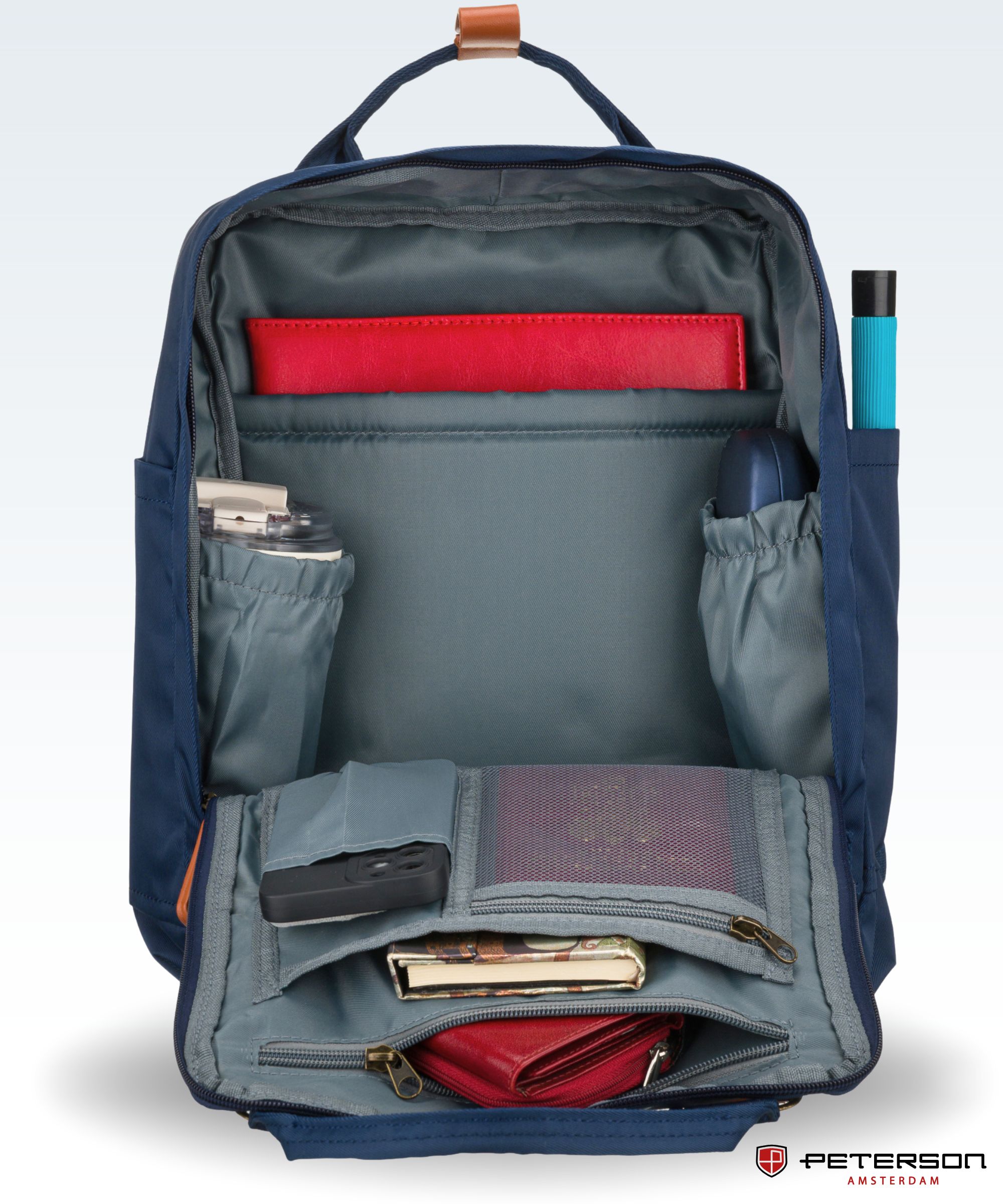 plecak ptn gamma-0374 navy-brown