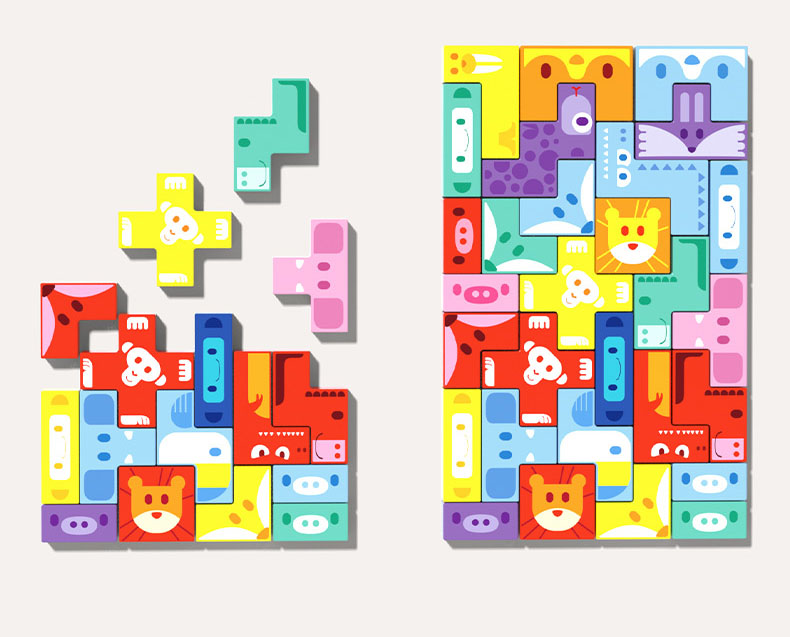 gra logiczna zręcznościowa klocki balansujący statek arka noego tetris