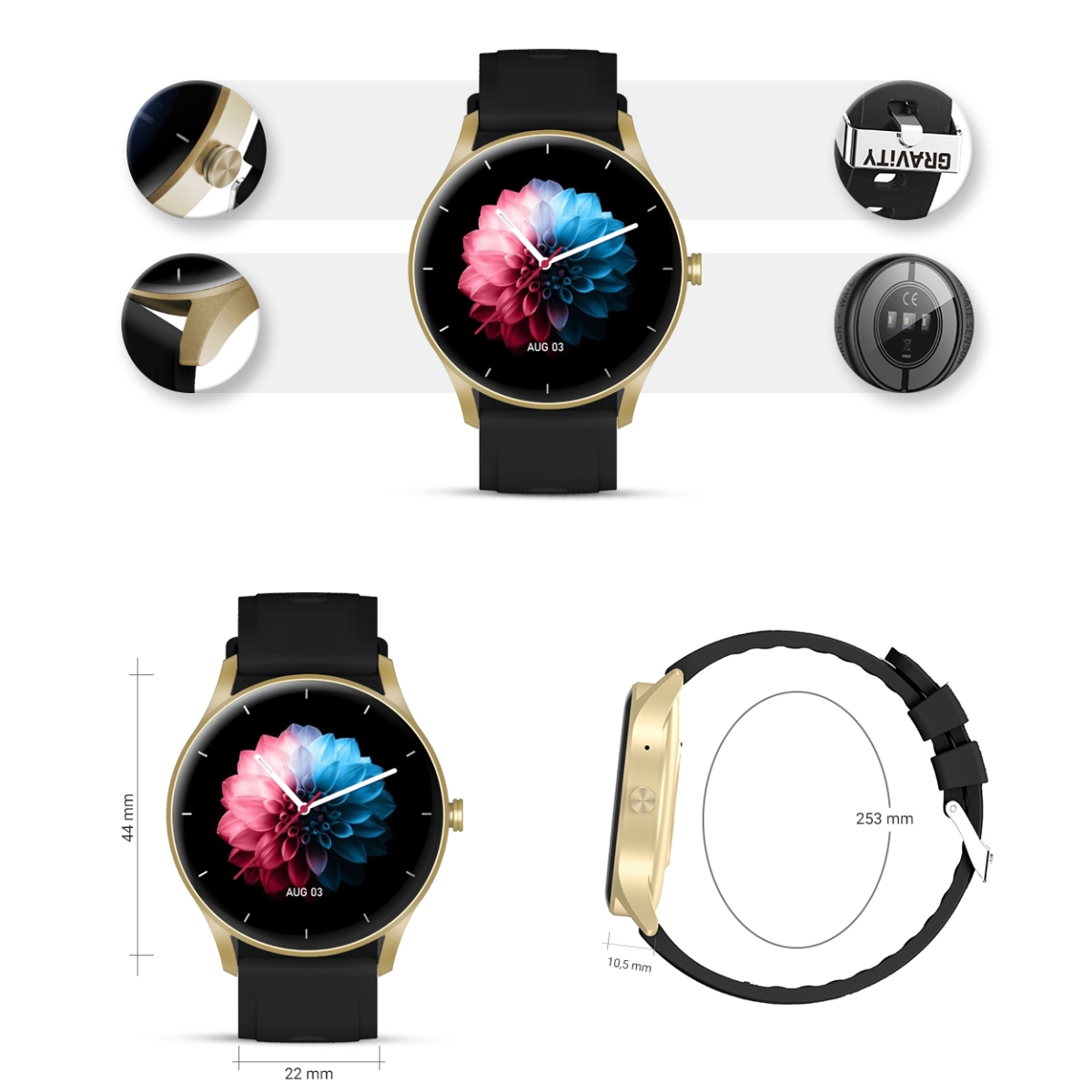 smartwatch gravity gt2-3