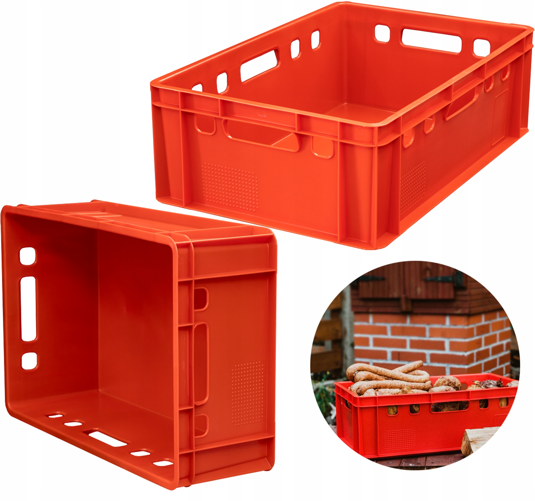 skrzynka e2 - 600x400x200mm czerwona