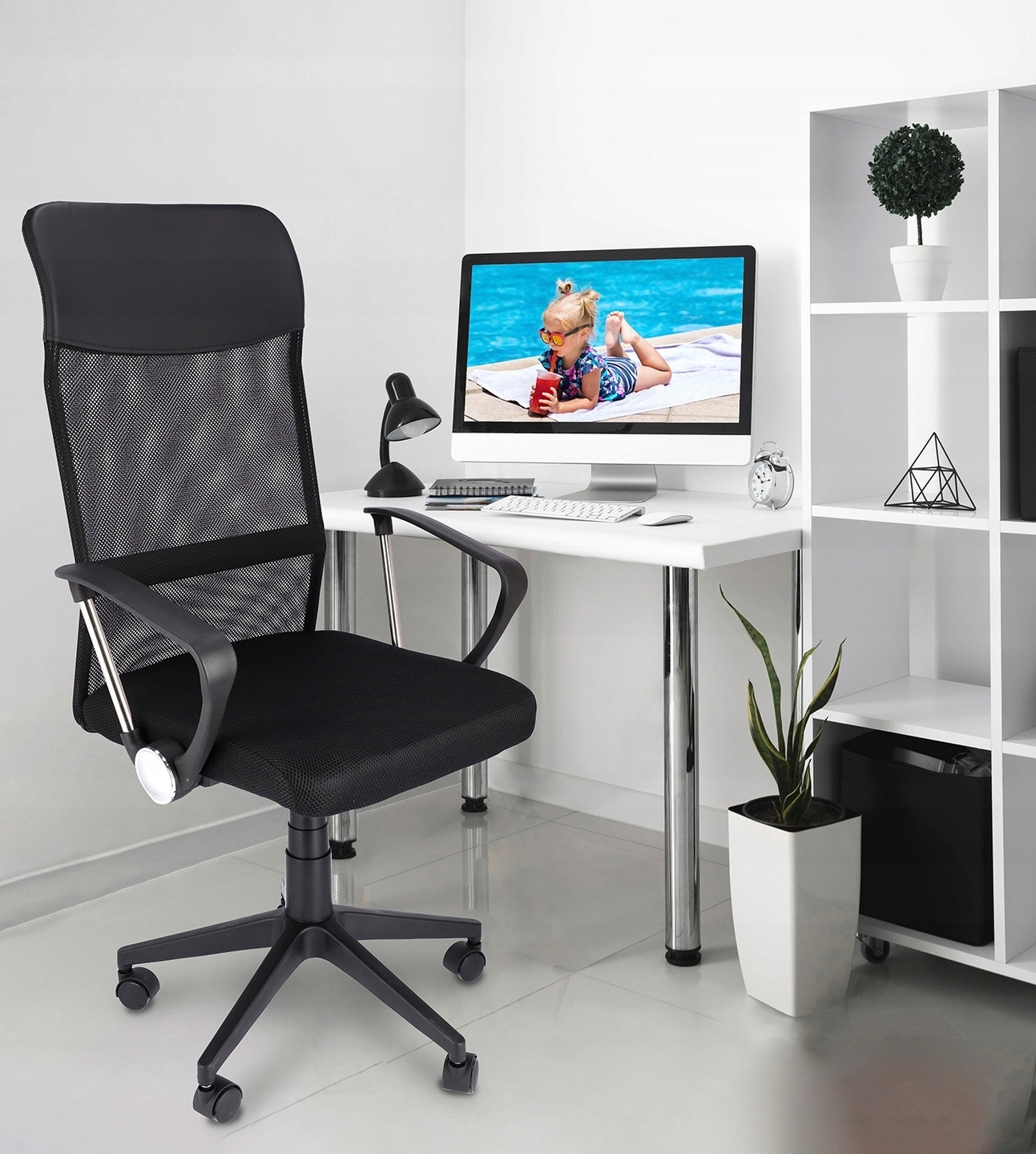 fotel zoom ekoskóra czarna