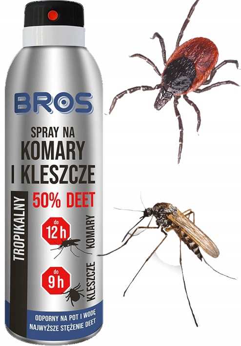 bros - spray na komary i kleszcze 50% deet 90ml - 2 szt.