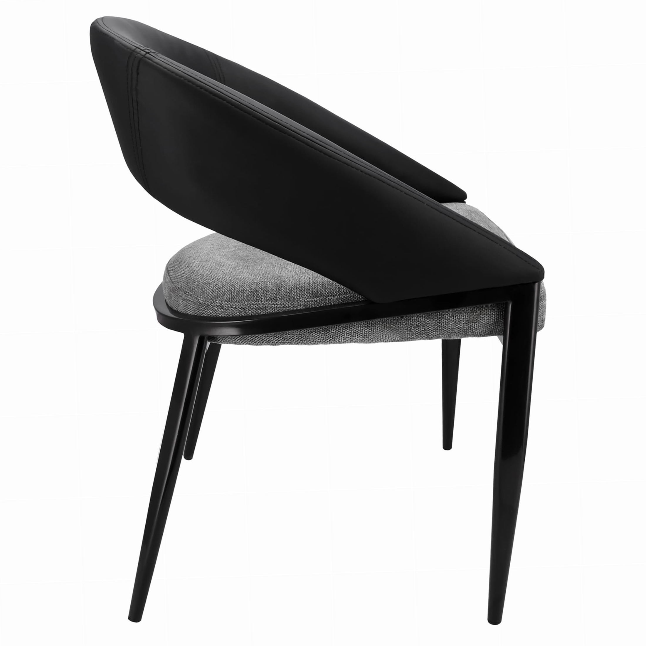 krzesło bergamo czarno-szare