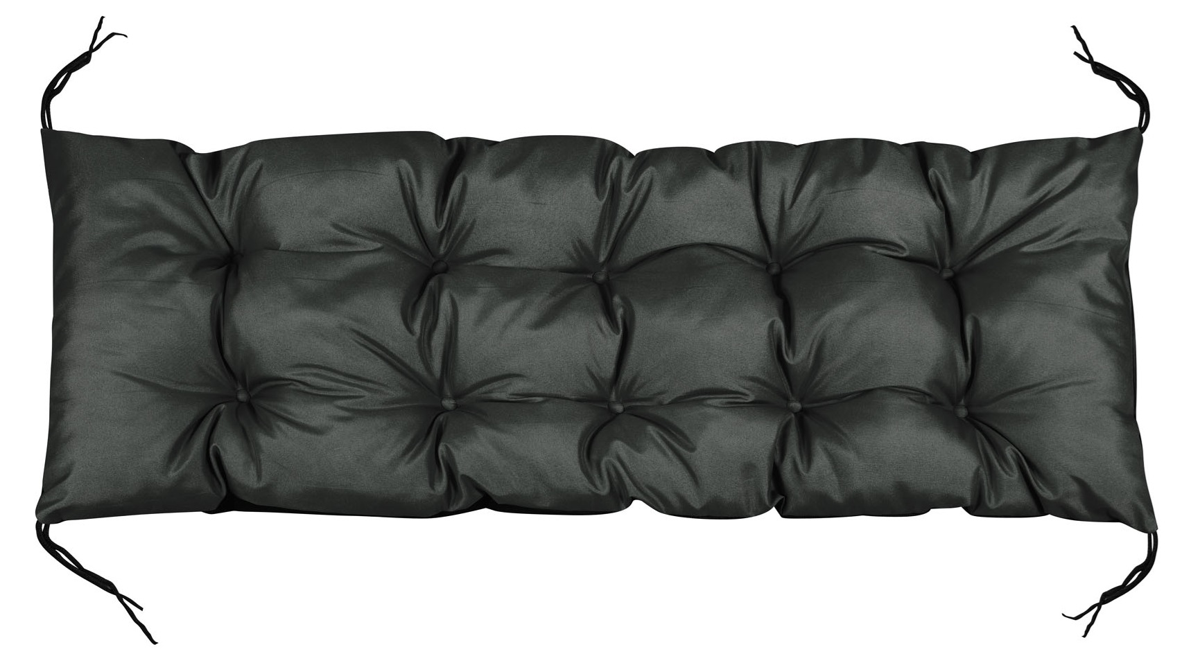 poduszka ogrodowa 120x50 cm na ławkę huśtawkę palety wodoodporna czarna