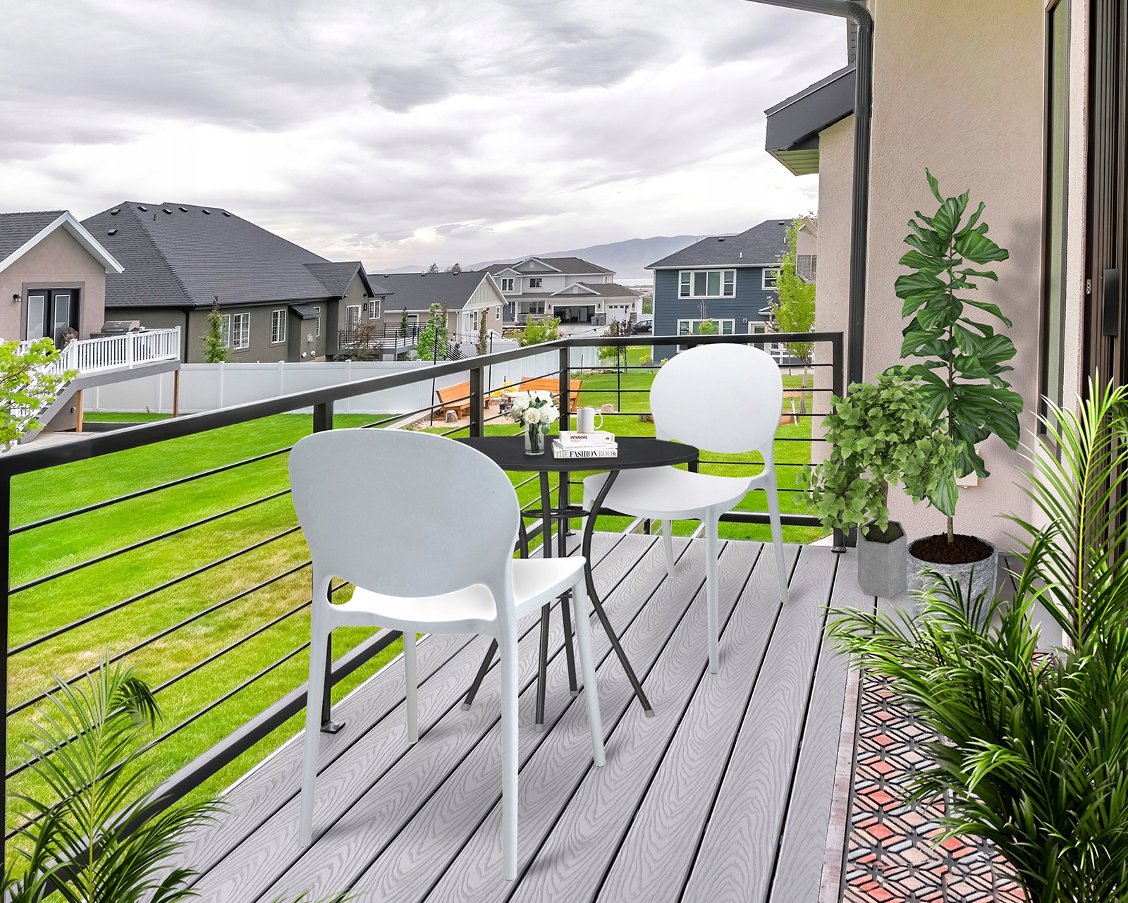 4 x krzesło justin białe