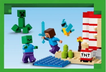 21275 - lego minecraft - dom tnt w dżungli