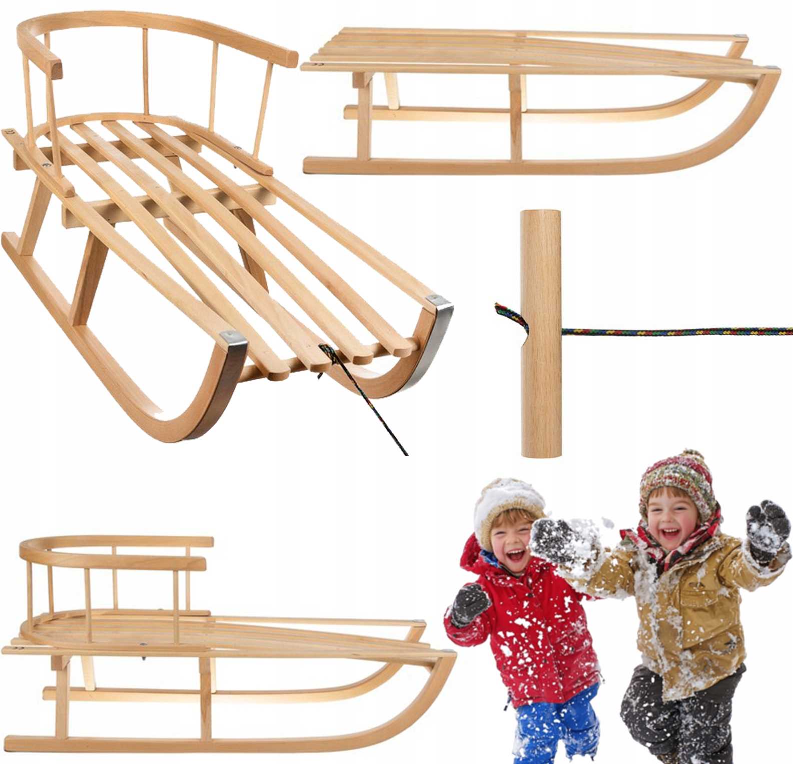 sanki drewniane pako 25217