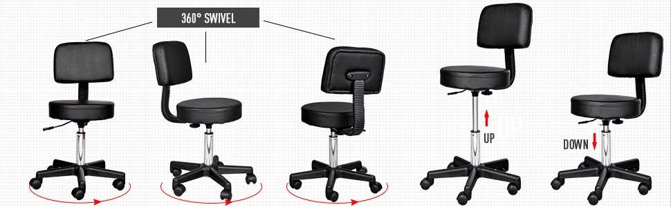 hoker z oparciem - biały