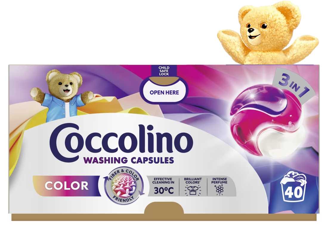 coccolino color kapsułki 3w1 do prania kolorowych tkanin 40 prań