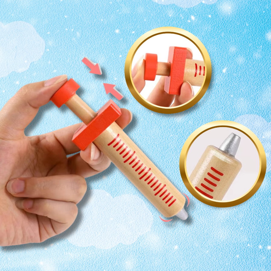 doktor drewniany zestaw lekarski lekarz stetoskop walizka dla dzieci