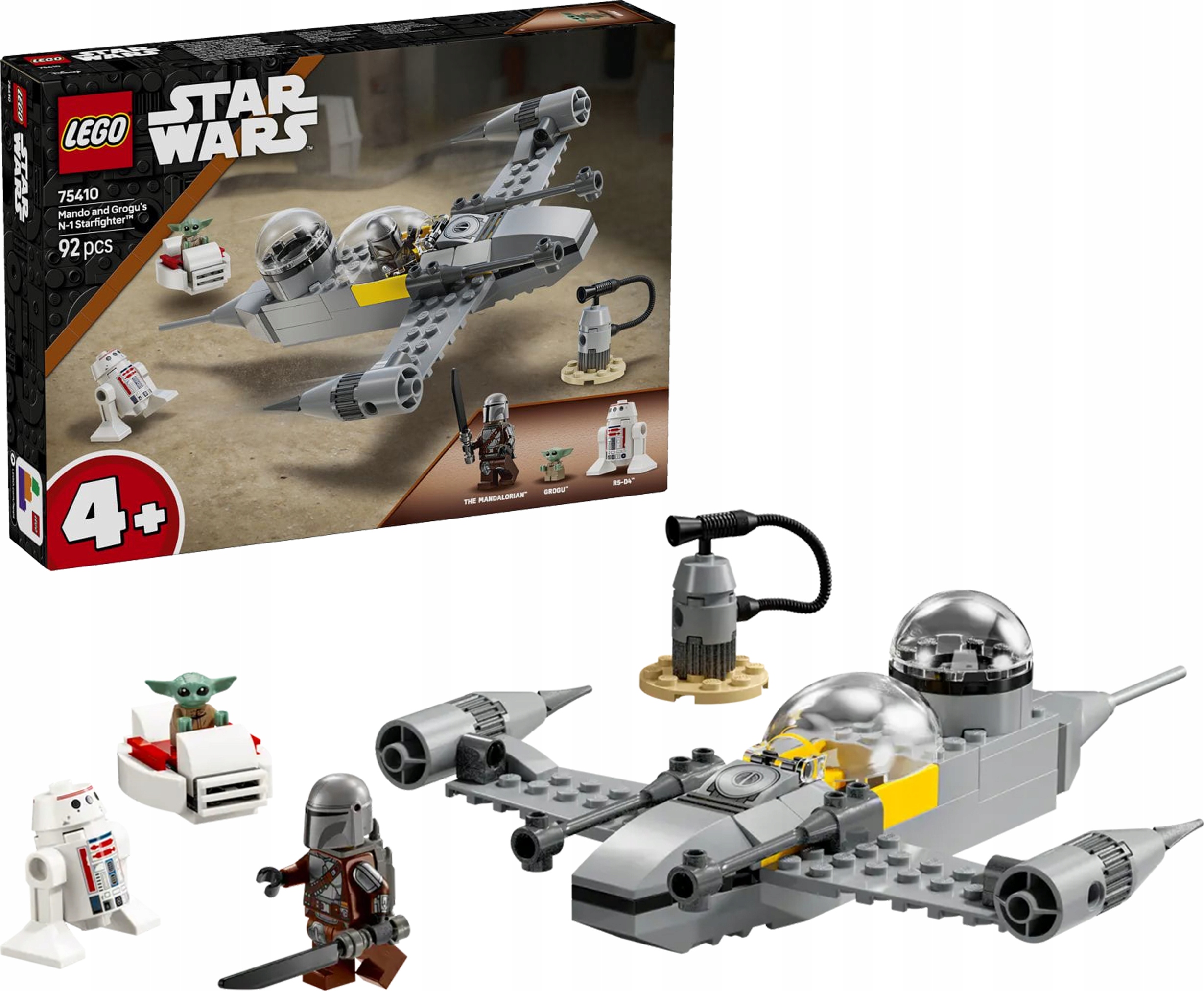 75410 - lego star wars - myśliwiec n-1 mando i grogu