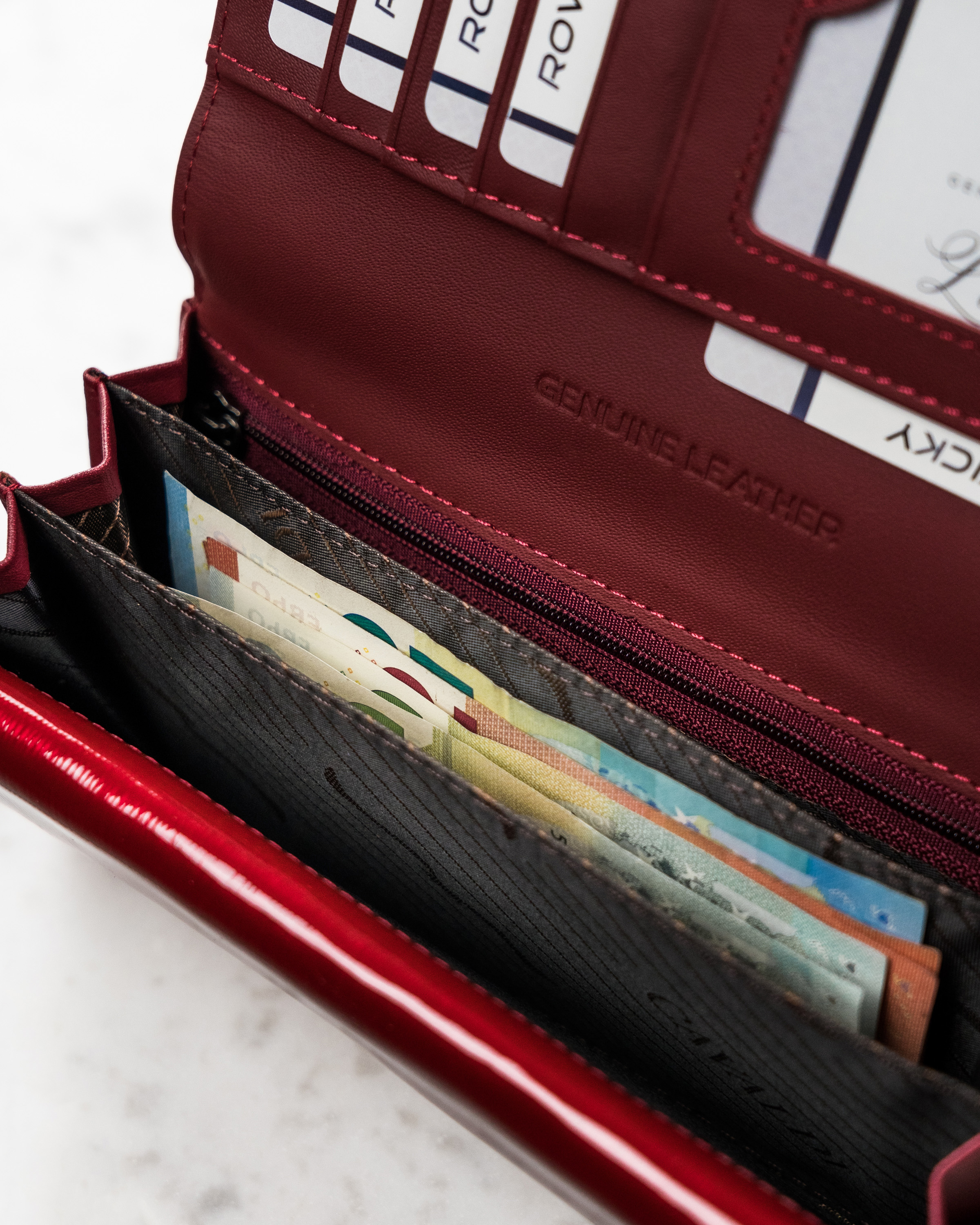 portfel damski skórzany h22-1-sh9-5966 red