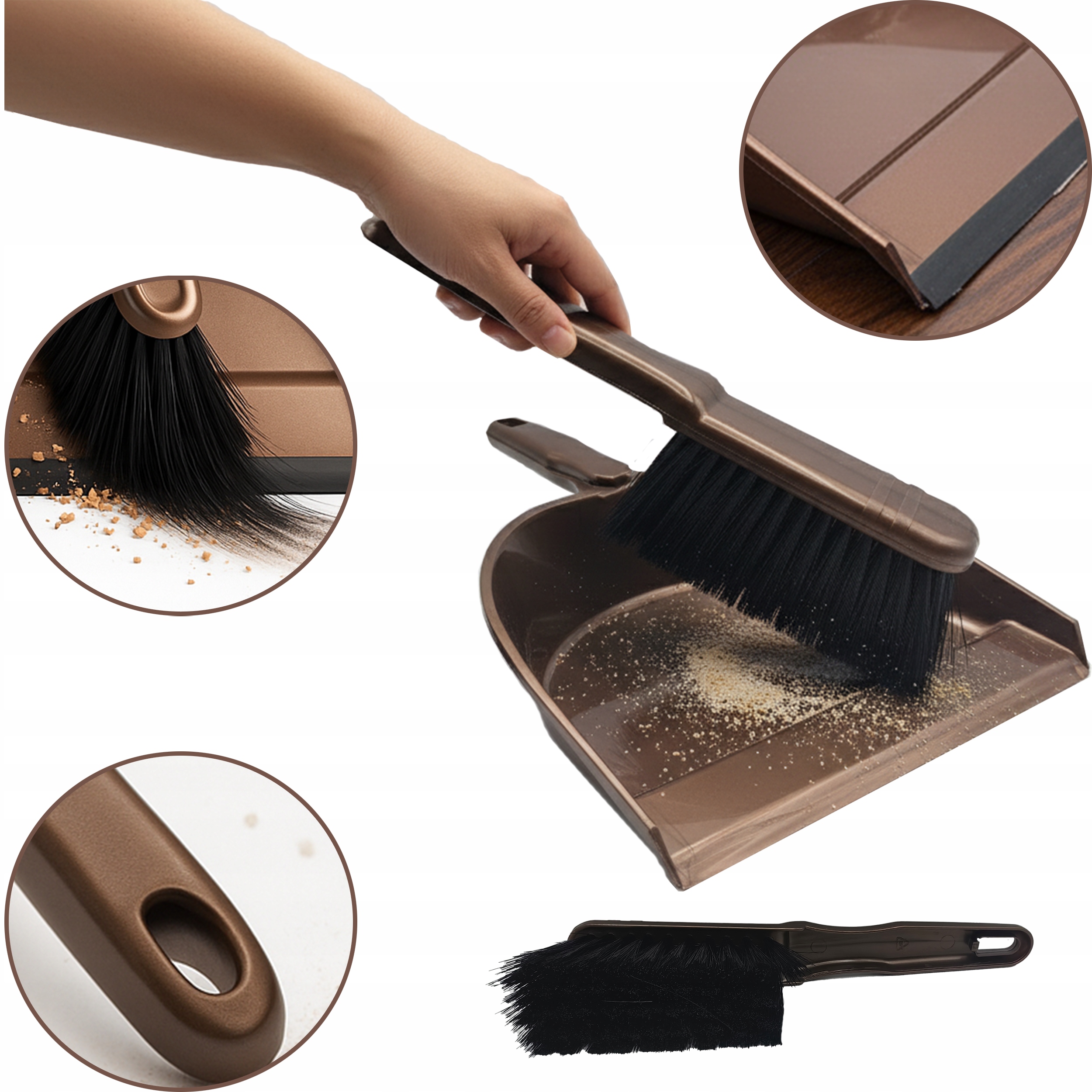 zmiotka z szufelką komplet 2w1 konex