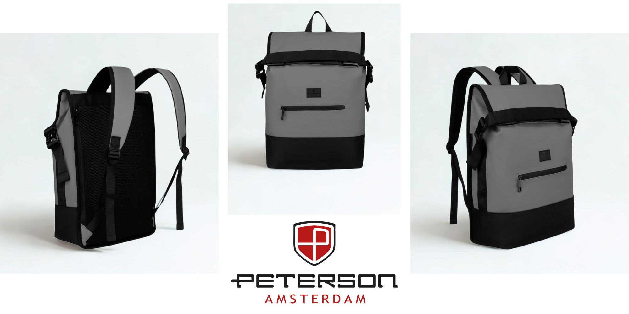 plecak miejski ptn berlin-9053 gray