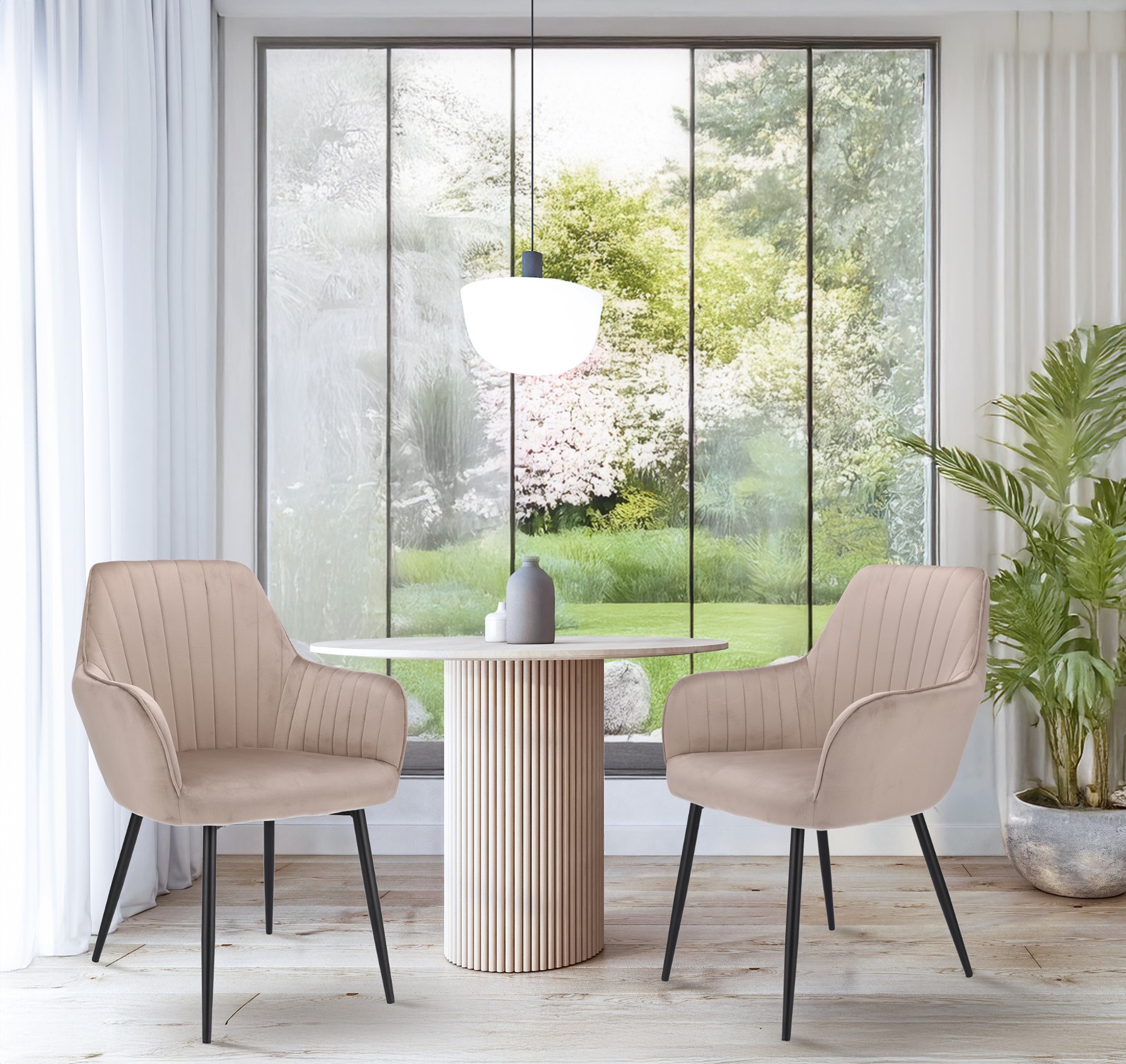 krzesło cora beżowe