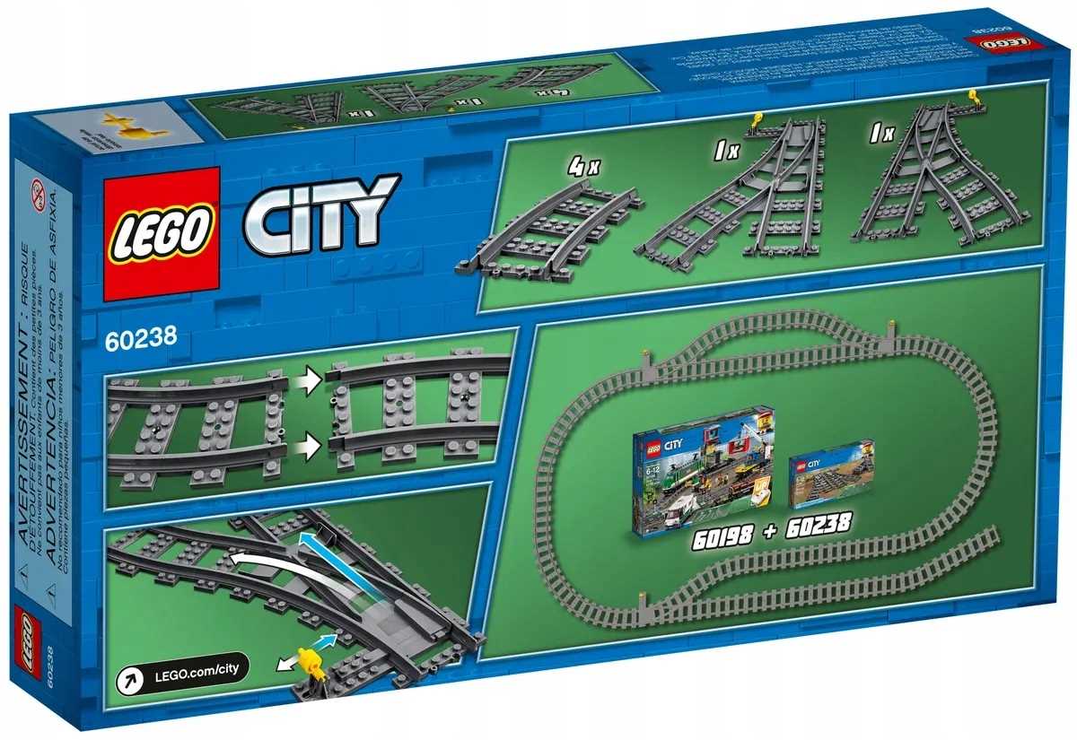 60238 - lego city - zwrotnice