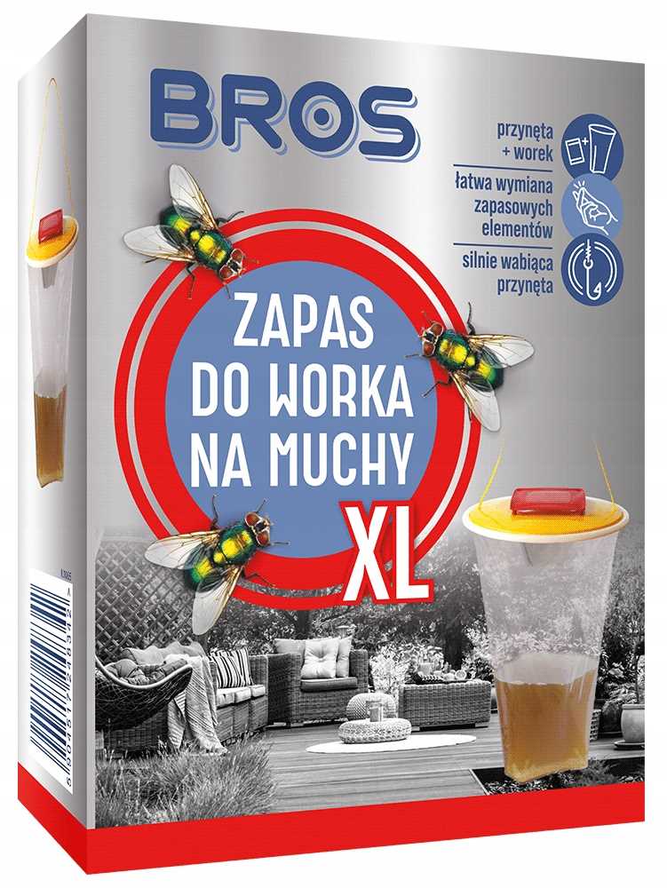 bros - zapas do worka na muchy xl - 1 szt.