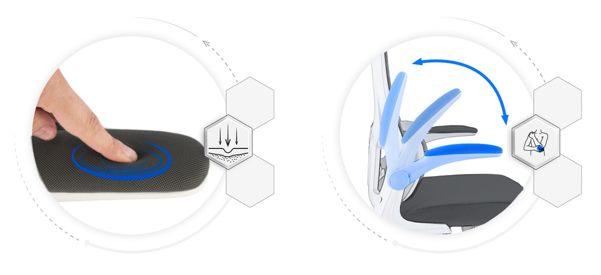 fotel zeo czarny biały