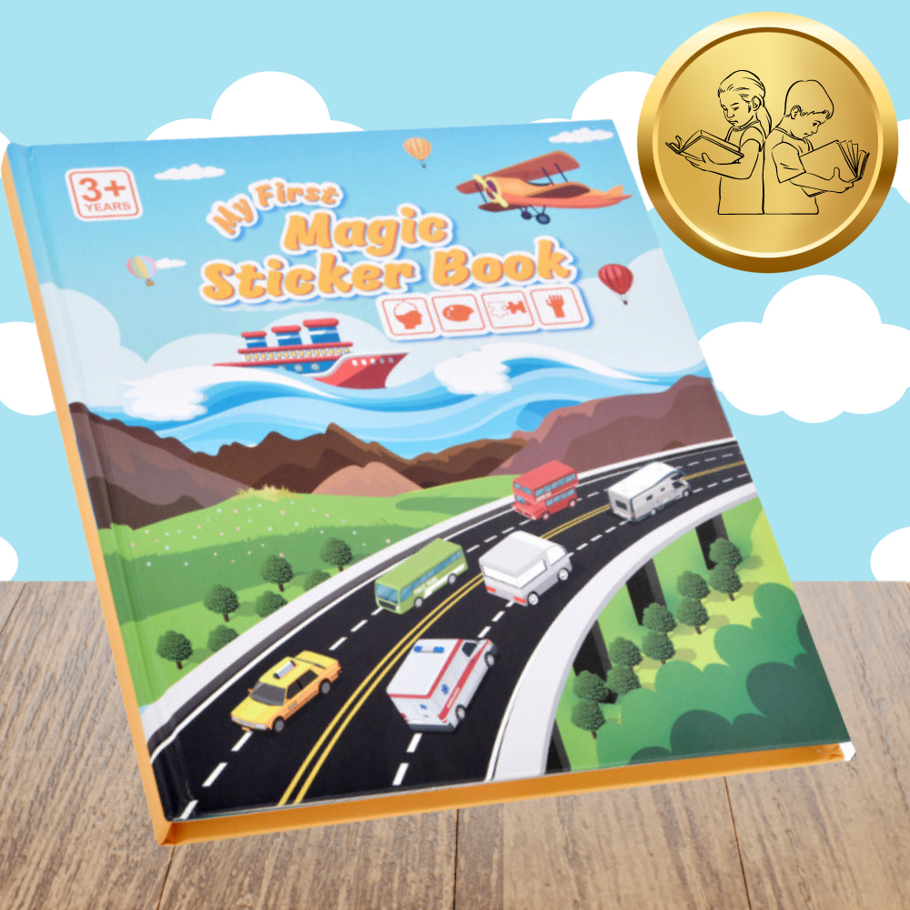 książeczka z naklejkami pojazdami sensoryczna dla dzieci edukacyjna drogi