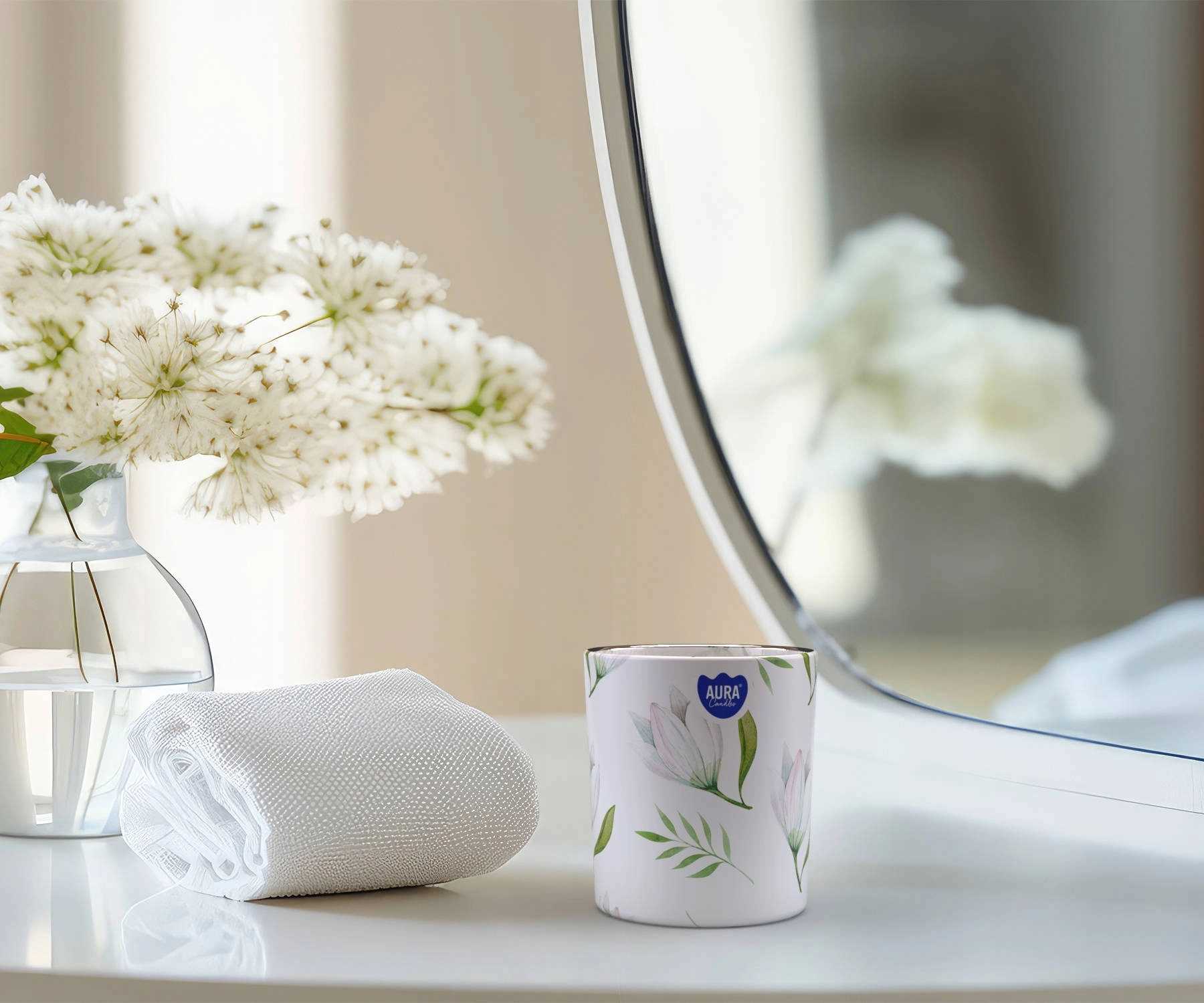 aura świeca zapachowa baśniowa kraina 22h sn72s-56