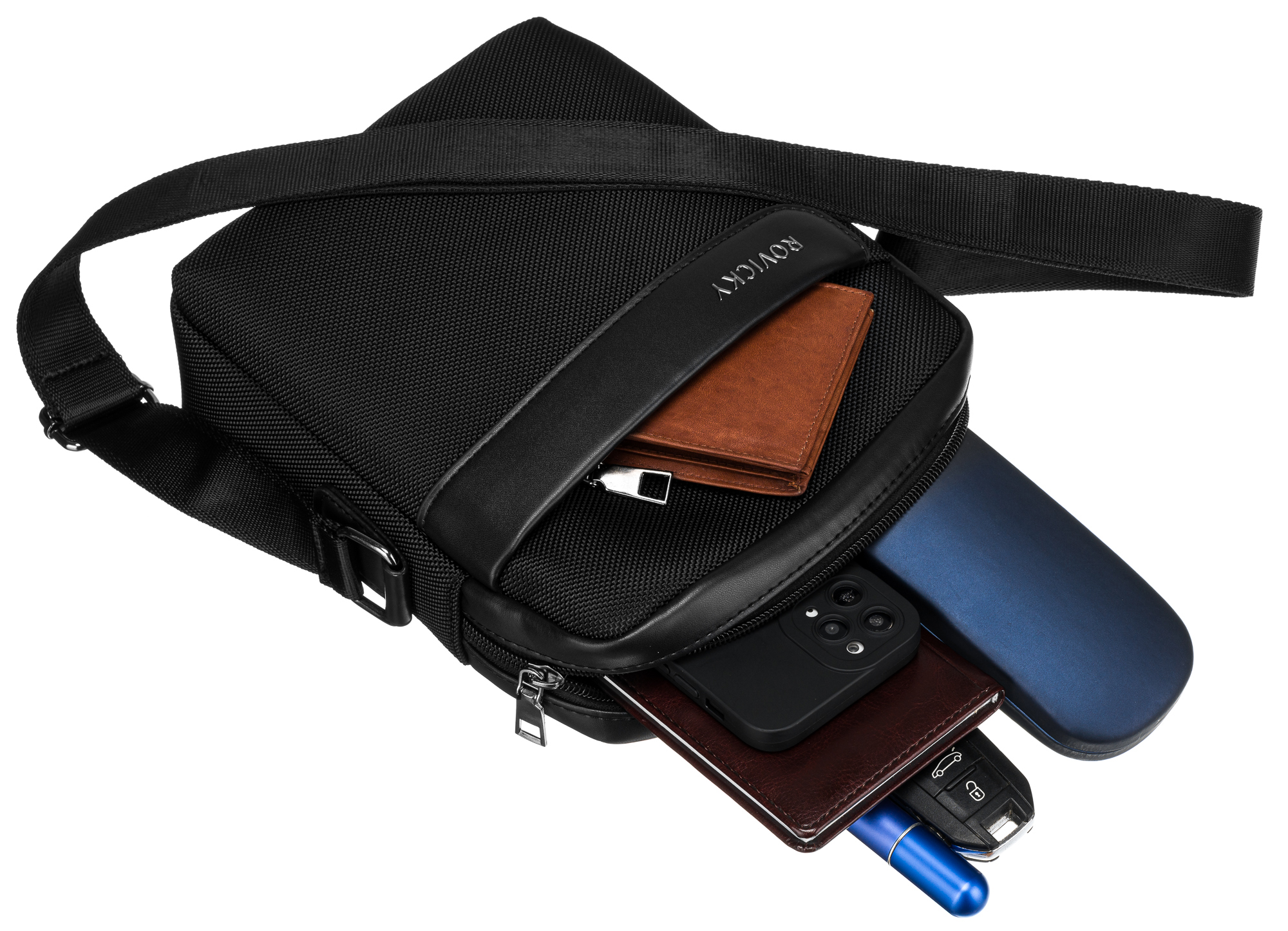 torba męska pu r-1002-6786 black