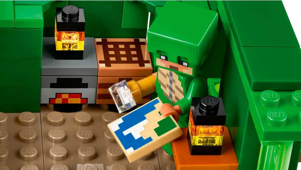 21254 - lego minecraft - domek na plaży żółwi