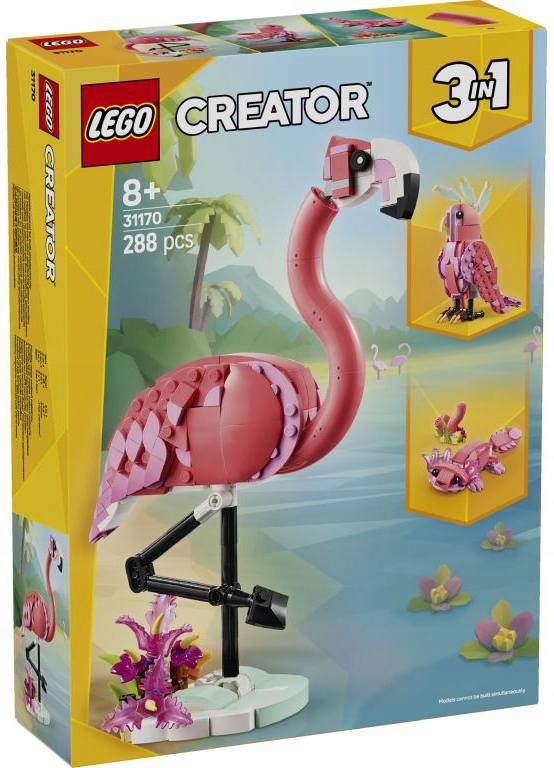 31170 - lego creator - dzikie zwierzęta: różowy flaming