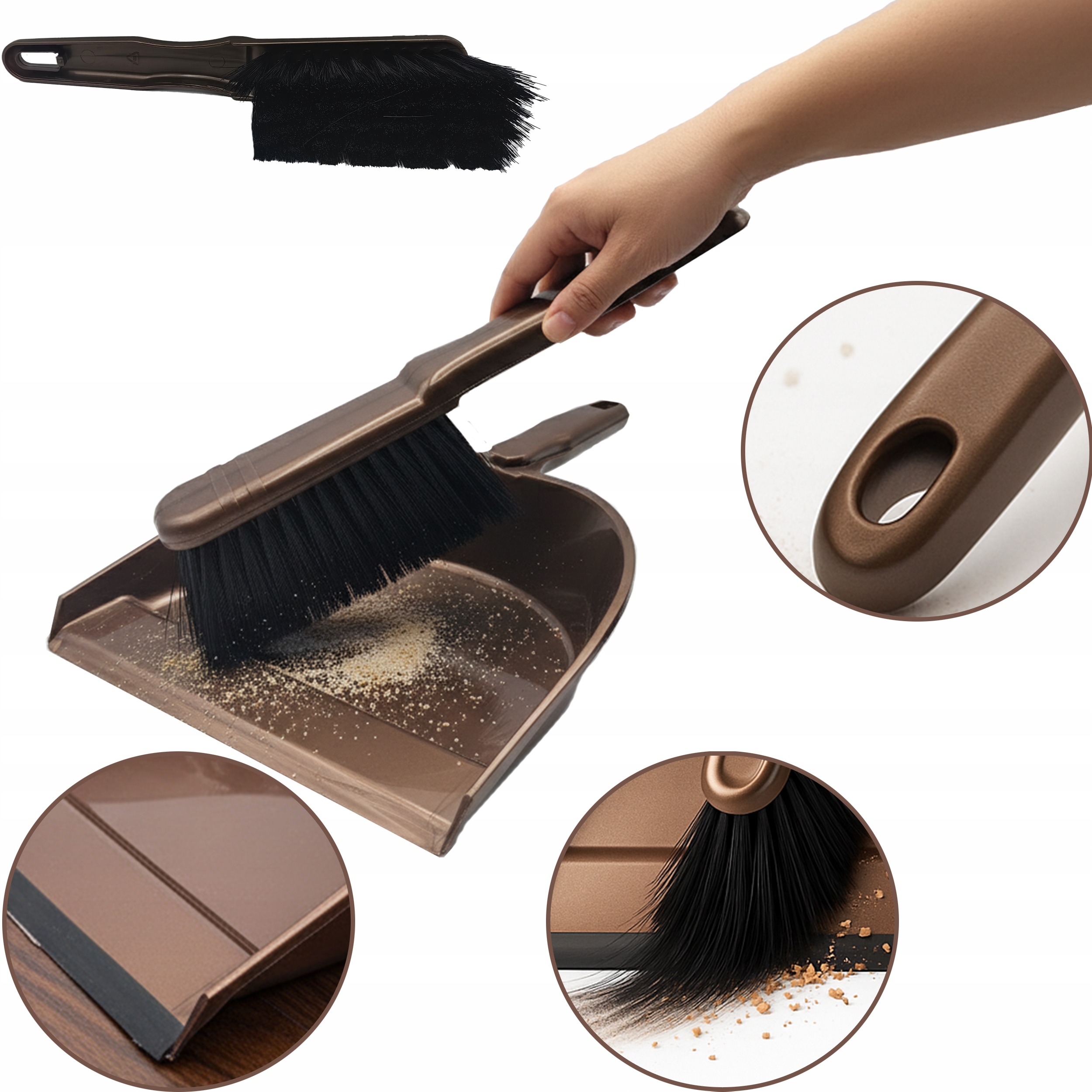 zmiotka z szufelką komplet 2w1 konex