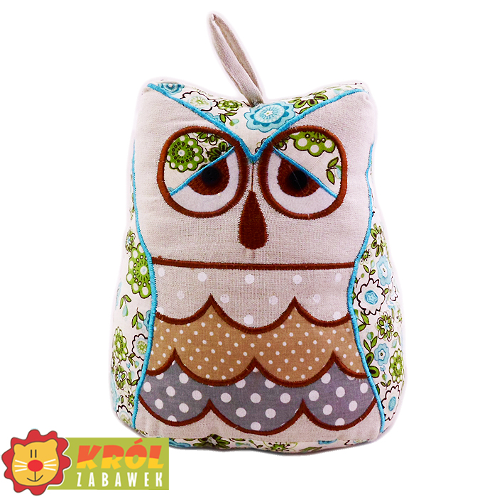 maskotka sowa seledyn