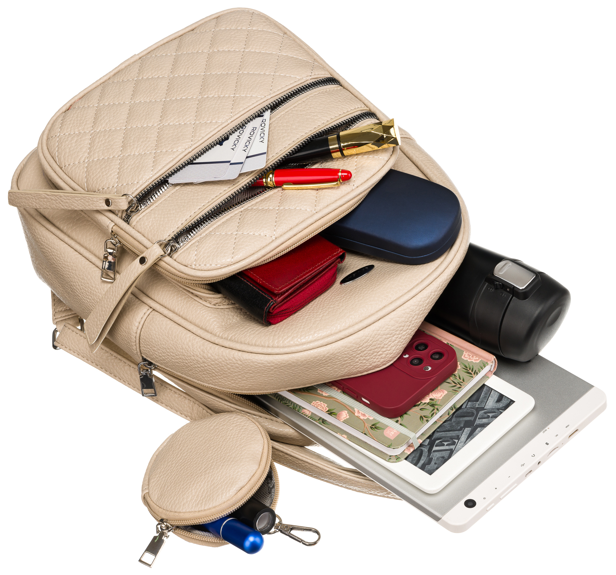 plecak damski pu r-pzp-01-9922 beige