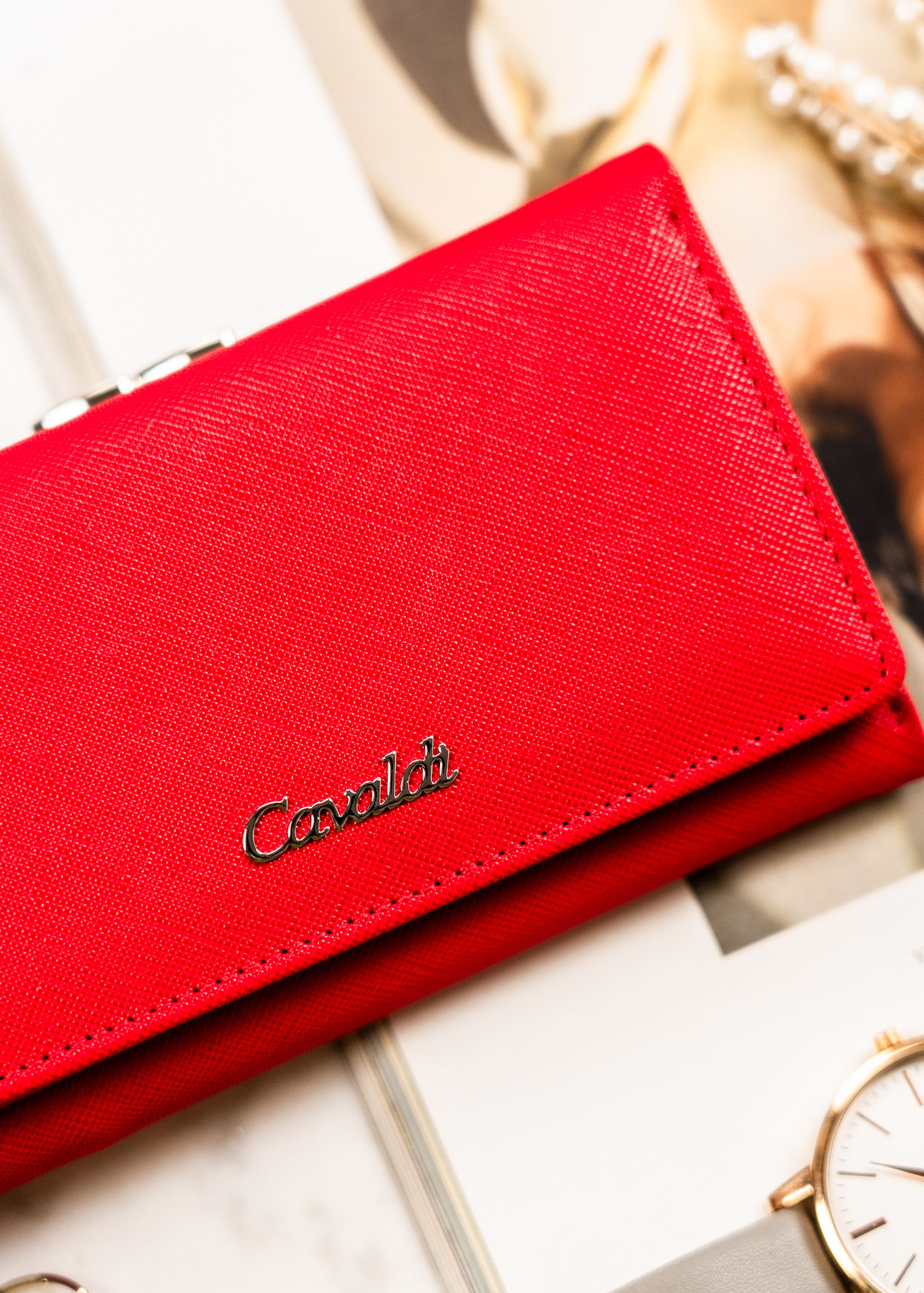 portfel damski pu gd23-sfk-7564 red