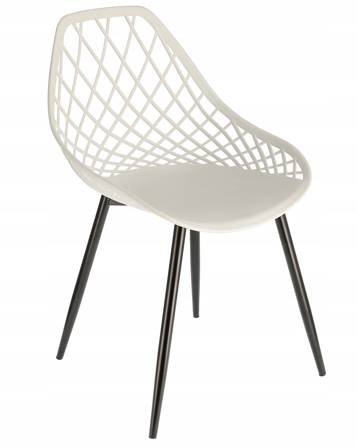 krzesło aranda białe + czarne nogi (nowy kod 15.10.2025)