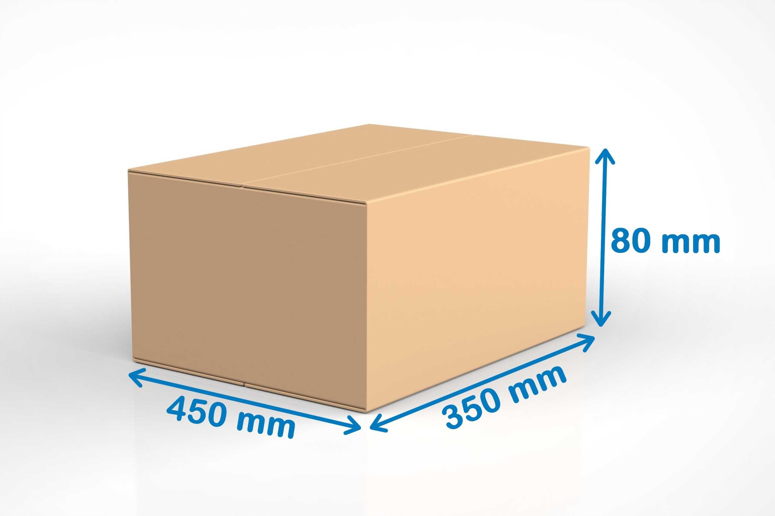 karton klapowy 450x350x80mm 380g/m2