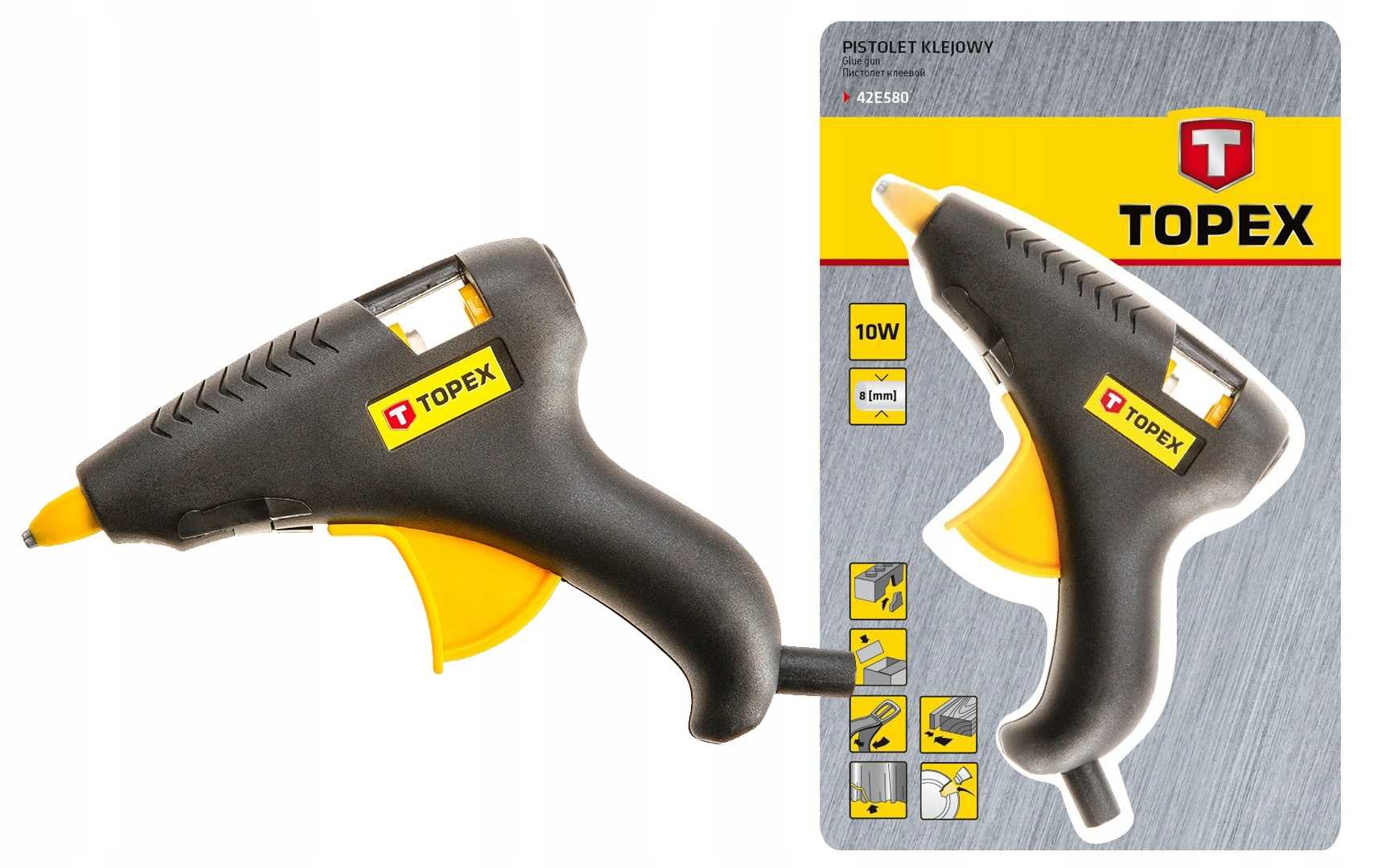 pistolet klejowy 8 mm, 10w