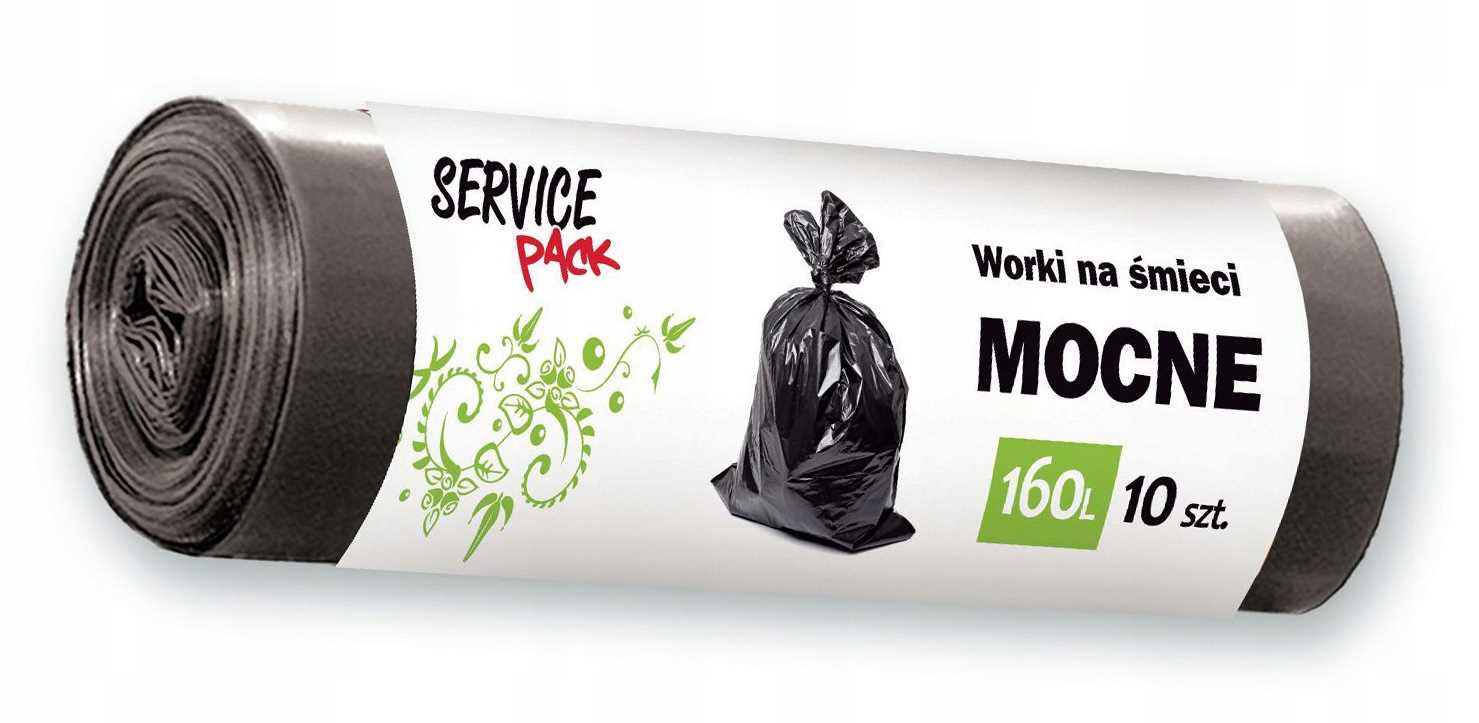 sp worki na śmieci mocne ldpe 160l 10szt