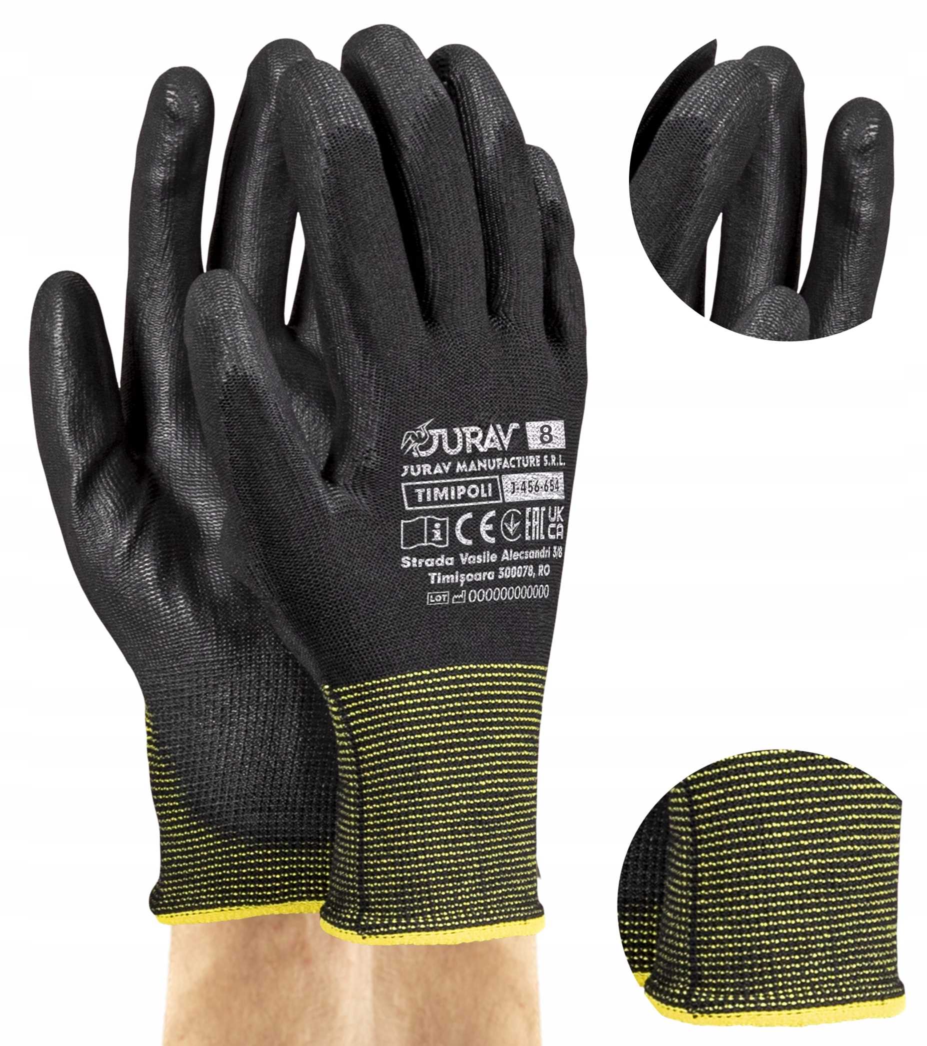 rękawice robocze czarne j-timipoli_bb8-m - 1 para