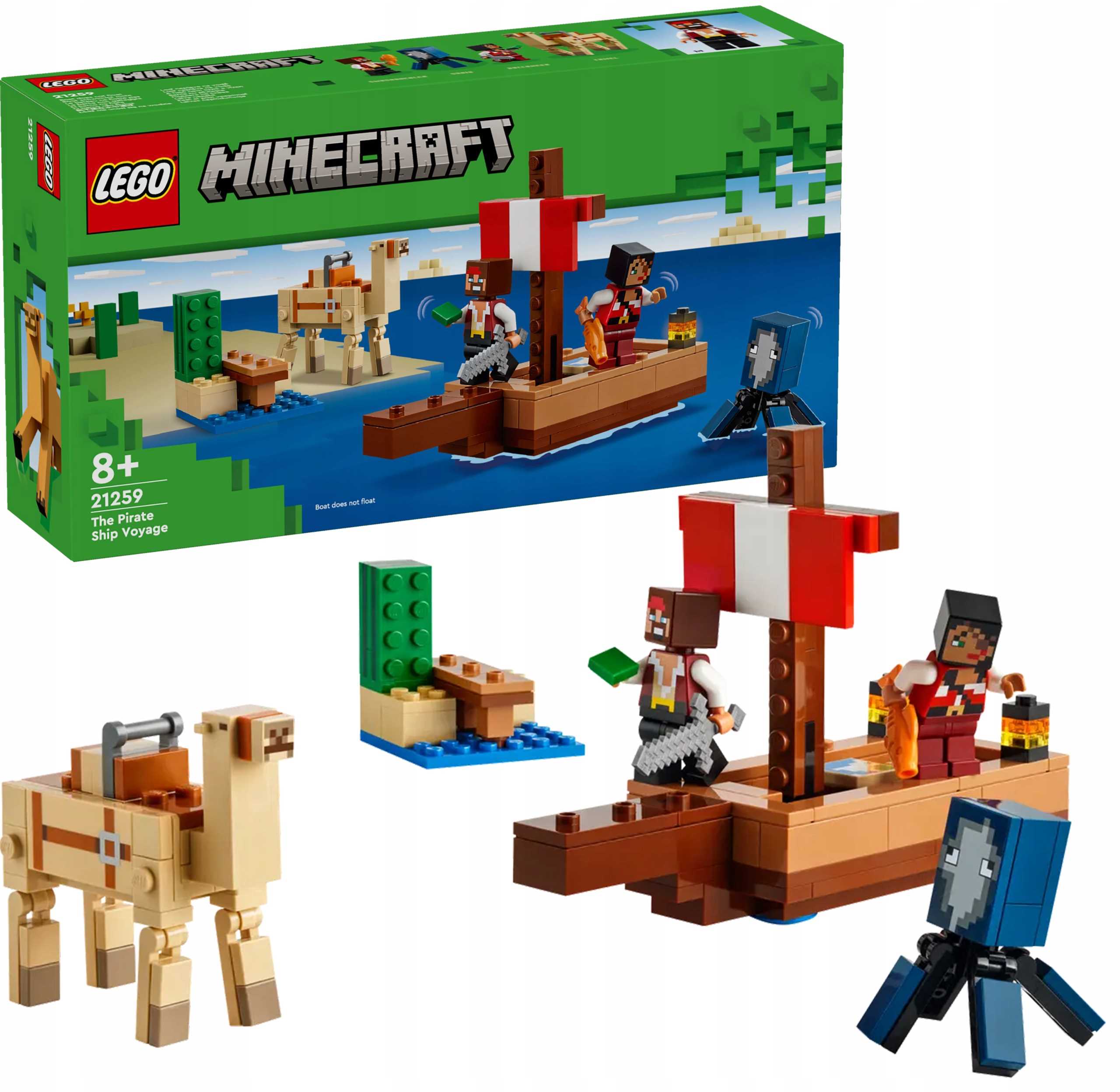 21259 - lego minecraft - rejs statkiem pirackim