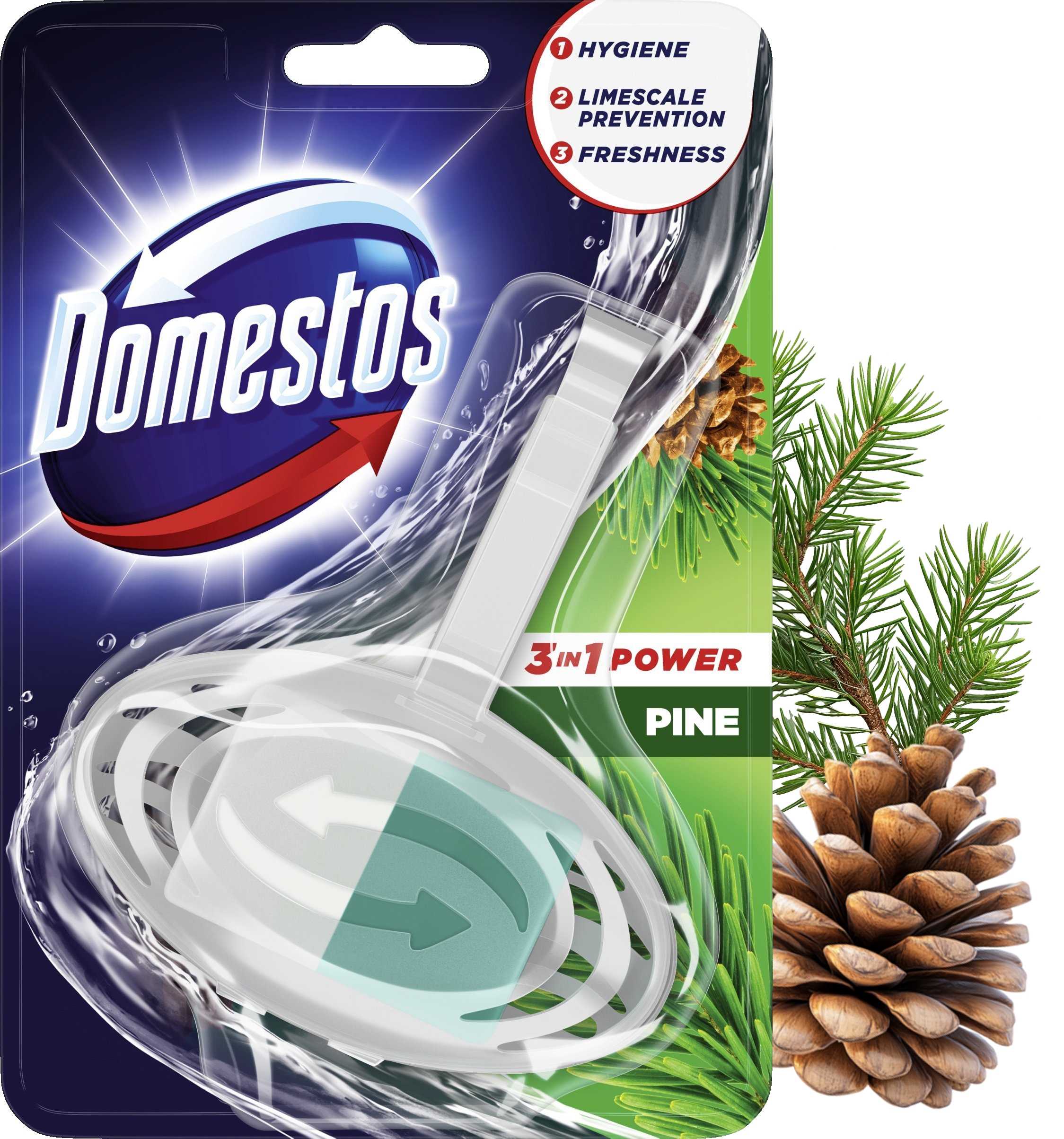 domestos kostka toaletowa wc 3w1 power pine 35g
