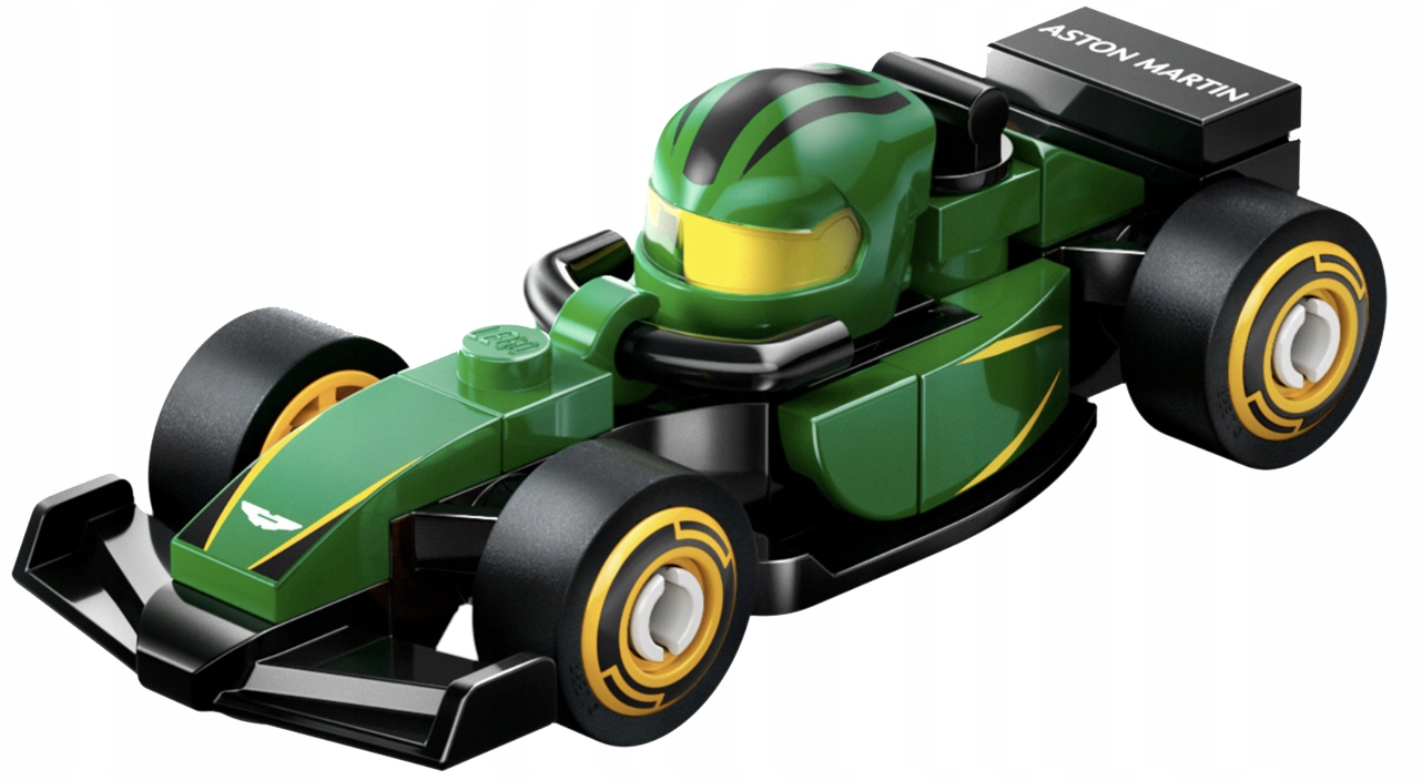 71049 - lego minifigures - bolid formuła f1 aston martin