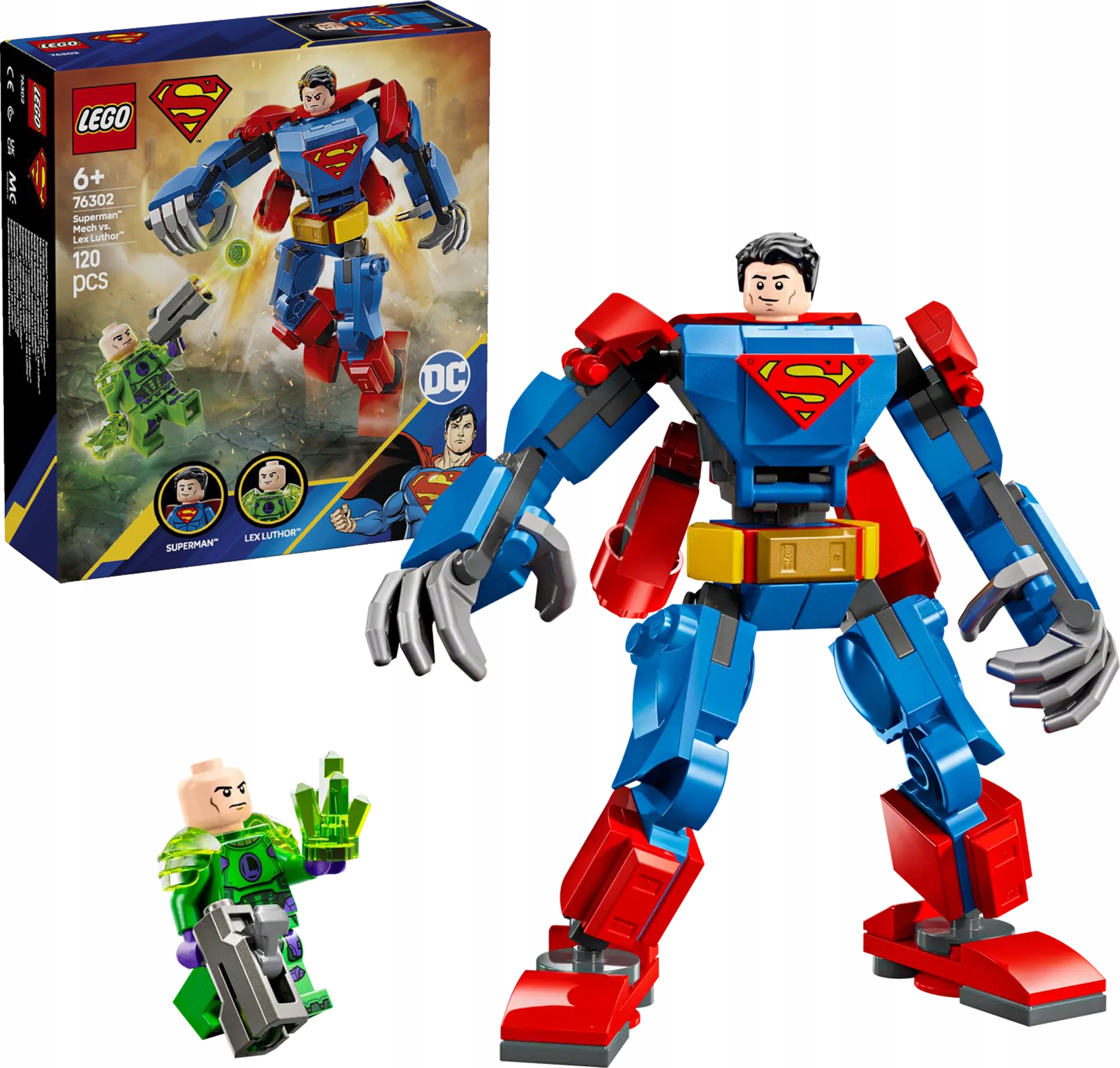 76302 - lego super heroes - mech supermana™ kontra lex luthor™