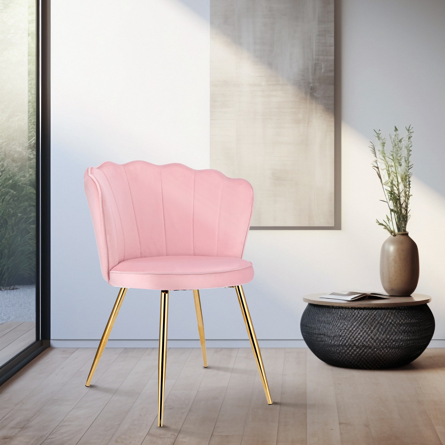 krzesło fiore różowe