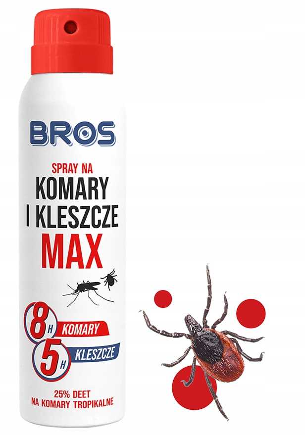 bros - spray na komary i kleszcze max 90ml - 1 szt.
