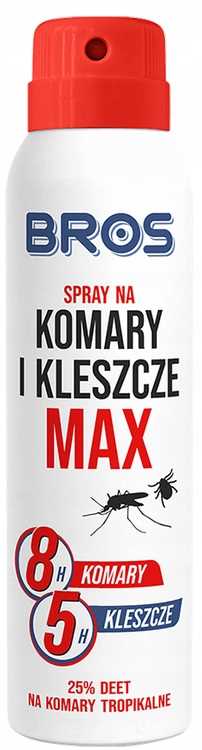 bros - spray na komary i kleszcze max 90ml - 1 szt.