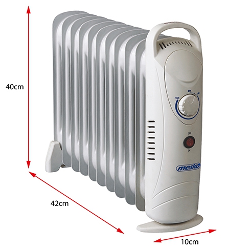 grzejnik olejowy (11 żeberek) 1200w mesko ms 7806