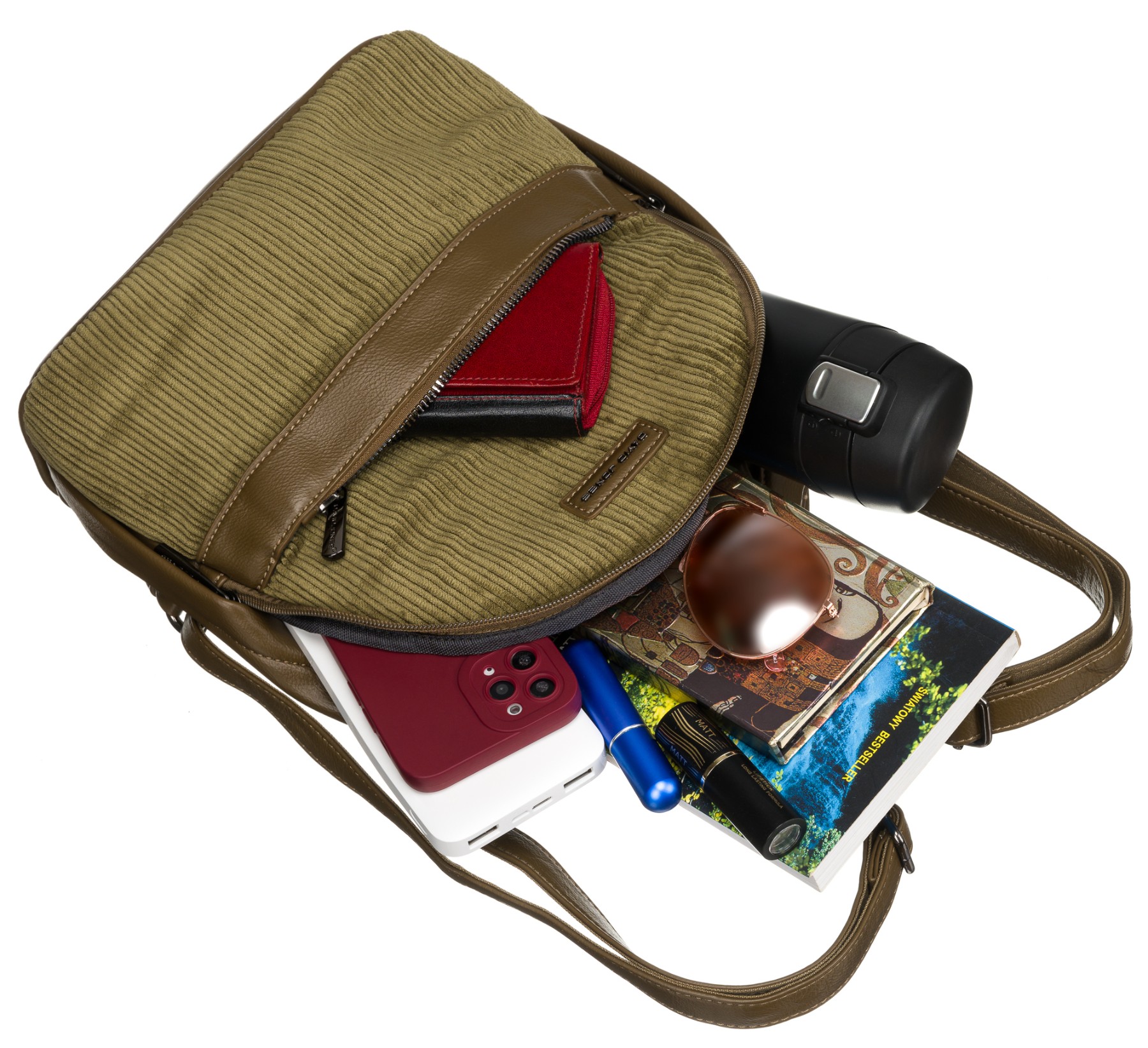 torebka damska 6664-2 khaki